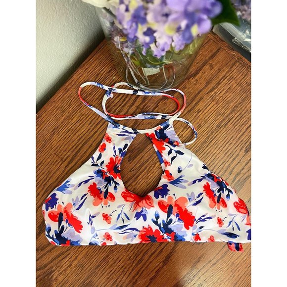 Women's La Vie En Rose Aqua Medium Swim Top - Picture 1 of 5